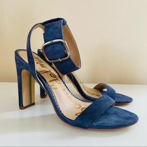 New Sam Edelman Blue Yaro Ankle Strap Sandals Shoes